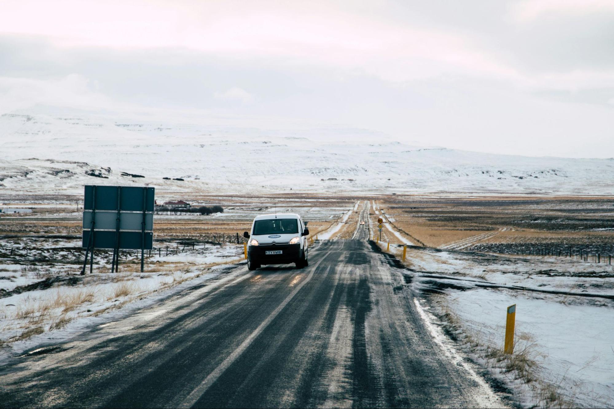 Campervan Travel in December in Iceland